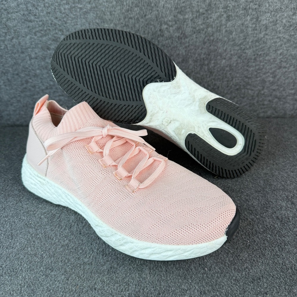 Antonio Melani Women's 9M Pink Fabric/Leather Lace Up Athletic Shoes